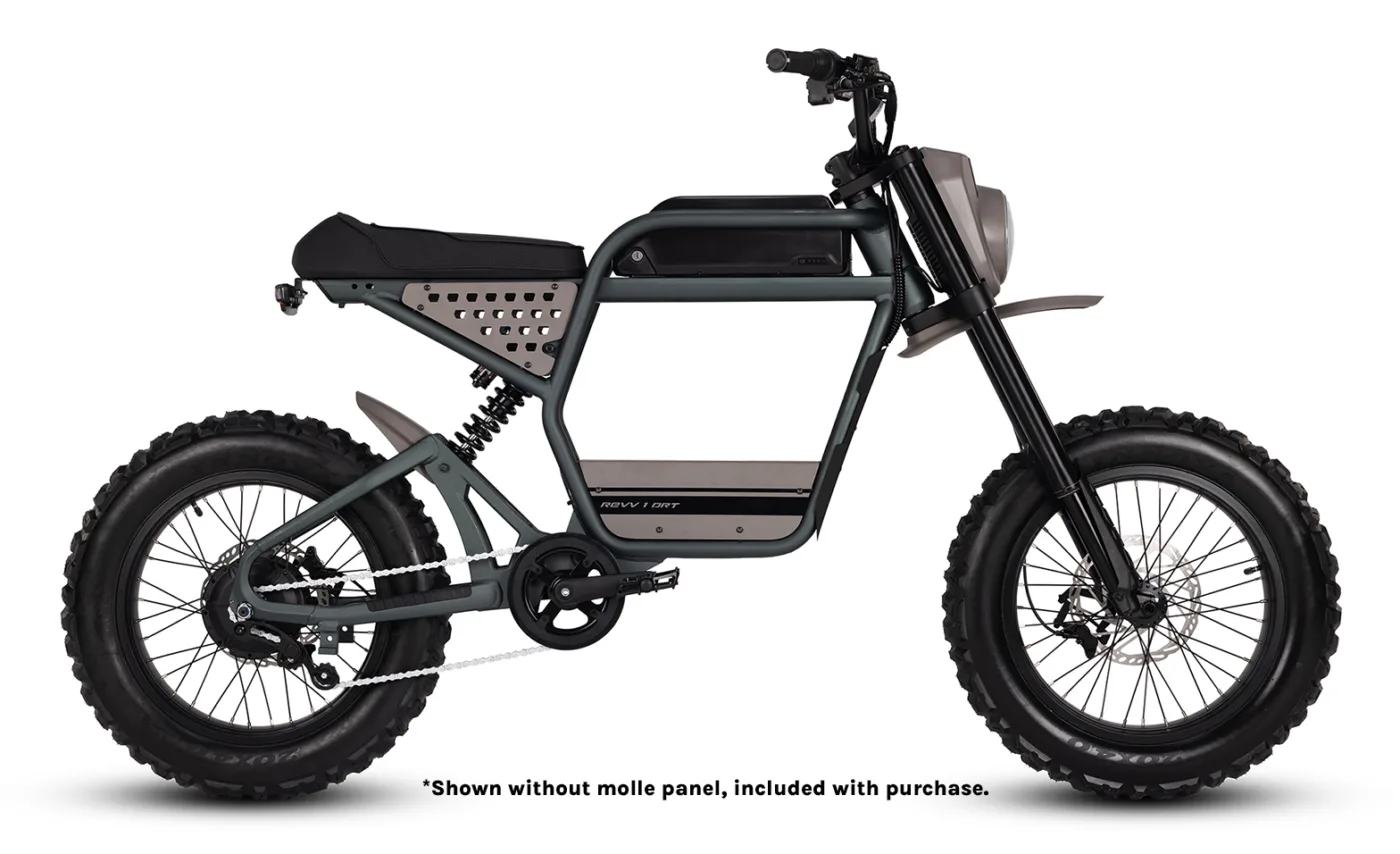 新作　DRT × ELECTRIC TROPHYSHOTVEST Revv1 DRT Moped-Style Electric Bike | Ride1Up Ebikes